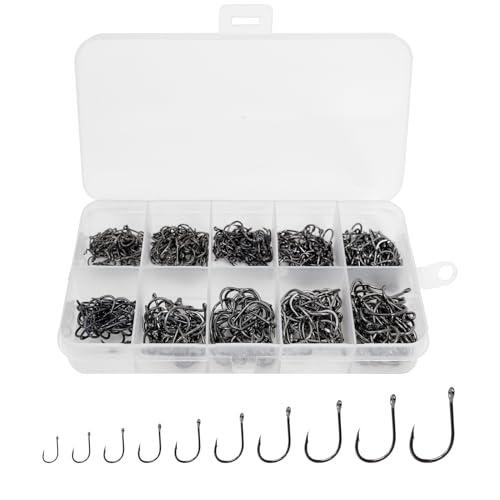 500pcs Fishing Hooks Set - Freshwater & Saltwater