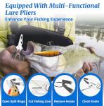 Fishing Lures Kit Fishing Tackle Box with Soft Bait, Crankbaits, Floats, Spoon, Hooks, Weights, Jig Heads for Bass, Trout, Freshwater Saltwater Fishing Lure Gift Set for Men Anglers (154 Pcs)