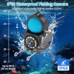 Underwater Fishing Camera TMACTIME 1080P HD, Portable Fish Finder with 4.3" LCD Display & Infrared Night Vision Light, IP68 Waterproof & 5000mAh, Fishing Camera for Ice Lake Boat Kayak Fishing - 30M