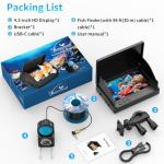 Underwater Fishing Camera TMACTIME 1080P HD, Portable Fish Finder with 4.3" LCD Display & Infrared Night Vision Light, IP68 Waterproof & 5000mAh, Fishing Camera for Ice Lake Boat Kayak Fishing - 30M