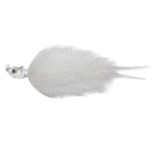 Northland Fishing Tackle Minnesota Mullet Hair Jig Fishing Lure, Lifelike Pulsing Action Bucktail Jig for Bass, Northern Pike, 5/8 Oz, White