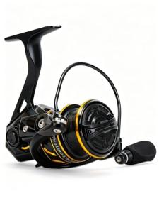 Jenseits LK2000 Spinning Reel, 5+1BB Smooth Fishing Reel, 18LB Max Drag, CNC Aluminum Spool, Lightweight Freshwater Fishing Reel for Bass Trout Crappie Panfish, Left/Right Interchangeable