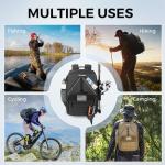 KastKing KarryAll KastMate Fishing Tackle Backpack,Water-Resistant Tackle Bag With 2 Rod Holders,Fishing Gear and Equipment With Large Gear Storage,Black