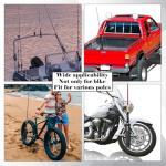 Seenelling 2 PCS Pole Mount Fishing Rod Holders for Bike Rack Rotatable Fishing Chair Pole Holders with Mount Clamp for Boat Bicycle Motorcycle Kayak Cart(Black)