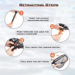 KastKing Brutus Fishing Net, Fish Landing Net, Lightweight & Portable Fishing Net with Soft EVA Foam Handle, Holds up to 44lbs/20KG, Fish-Friendly Mesh for a Safe Release, PVC M