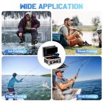 FarmNix Underwater Fishing Camera, 7" LCD Monitor with 10000mAh, Waterproof Portable Fish Finder, Underwater Camera for Fishing & Ice Fishing, 32GB DVR, IR LED 98FT Depth for Ice Lake Boat Fishing