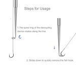 Fish Hook Remover, 2pcs Fishing Hook Quick Removal Device, Security Extractor Fishhook Disconnect Removal Tool for Fishing