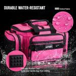 Goture Fishing Tackle Bag, Soft Side 600D Water-Resistant Cross Body Sling Fishing Bag, Small Saltwater Gear Storage Tactical Bags Store Up to 3 3600 Tackle Boxes(Not Included),14.96"x9.06"x7.48"