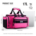 Goture Fishing Tackle Bag, Soft Side 600D Water-Resistant Cross Body Sling Fishing Bag, Small Saltwater Gear Storage Tactical Bags Store Up to 3 3600 Tackle Boxes(Not Included),14.96"x9.06"x7.48"