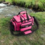 Goture Fishing Tackle Bag, Soft Side 600D Water-Resistant Cross Body Sling Fishing Bag, Small Saltwater Gear Storage Tactical Bags Store Up to 3 3600 Tackle Boxes(Not Included),14.96"x9.06"x7.48"