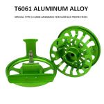 Aventik FLK Fly Fishing Reel Aluminum Trout 3/5, 5/7, 7/9wt Large Arbor Freshwater Fly Reel with Line (Green 3/5)