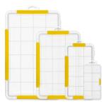 DOWELL Tackle Boxes, Plastic Tackle Storage Box Set, 4 Assorted Sizes with Removable Dividers, Fishing Tackle & Parts Organizer (4 Packs Trays)