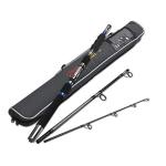 Fiblink 3-Piece Spinning Rod Heavy Spinning Fishing Rod Portable Fishing Rod Carbon Spin Rod (30-50-Pound Test)