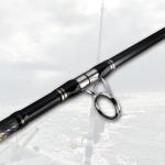 Fiblink 3-Piece Spinning Rod Heavy Spinning Fishing Rod Portable Fishing Rod Carbon Spin Rod (30-50-Pound Test)