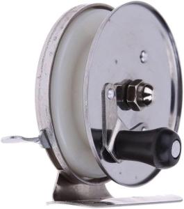 WLngtv 60mm Fly Reel - Silver Fishing Reel for Raft, Ice, Fly & Smelt Fishing - Ultra-Light & Portable Fishing Tackle Accessory