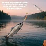 LaRandom 6 Pcs Glow Fresh Water Kokanee Salmon Trolling Lures with Pre-Rigged Octopus Hooks - Spinner Blades, Synthetic Skirts Kokanee Hoochies for Salmon Fishing