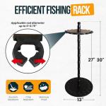 Rush Creek Creations | Fishing Rod Holder for 16 Rods, Fishing Pole Holder for Garage Organization and Storage, for Fishing Reels, Fishing Gear, Fishing Accessories, Tackle Box (360° Access)