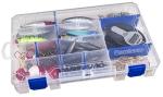 Flambeau Outdoors Tackle Box 4004 Fishing - Includes 15 Dividers, 20 Compartments, Clear Fishing Lure Organizer, Tuff Tainer with Zerust Anti-Rust Dividers