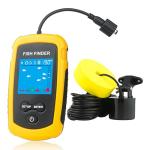 Portable Wired Fish Finder Ice Kayak Fishing Gear Depth Finder with LCD Display Sonar Transducer
