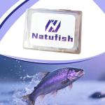 Natufish Fishing Circle Hooks 50Pcs Offset Fish Hook Saltwater,Barbed Live Bait Hooks Black Nickel/Wide Gap for Catfish Striped Bass 3/0