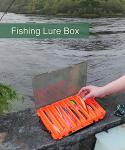 Uxwuy Fishing Lure Box Double Sided Tackle Box 18 Compartment Lure Box 3700 Tackle Tray Crankbait Storage Spinner Bait Tackle Box Large Bait Box