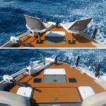 Hitorhike Fishing Rod Holder Universal Fit Kit with Mount Allows for 360-degree Adjustment Kayak Fishing Boat Powerlock Rod Holder (Fishing Rod Holder x2+Round&Square Rail Mount x2)