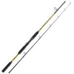 Sougayilang Spinning & Casting Fishing Rods, 2-Piece Strong Carbon&Glass Composite Trolling Rod Offshore Surf Pole for Bass, Trout, Panfish, Catfish- Spinning- 7'0"-Yellow
