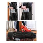 Allnice Sturdy Canvas Fishing Rod & Reel Organizer Bag Travel Carry Case Bag- Holds 5 Poles & Tackle (Black)