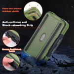 3 Pack Waterproof Fishing Tackle Box, Double-Sided with 19 Adjustable Dividers, Leakproof Bait Storage Case for Trout Ultralight Fishing & Travel (Green, Orange, Black)