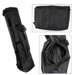 Allnice Sturdy Canvas Fishing Rod & Reel Organizer Bag Travel Carry Case Bag- Holds 5 Poles & Tackle (Black)