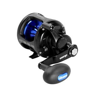 Okuma Solterra SLX Single Speed Levelwind Lever Drag Saltwater Trolling Reel, SLX-10Lb, 380yds-20lb, Black