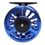 Raprance Fly Fishing Reel,CNC-Machined Aluminum Alloy Fly Reel Large Arbor Fly Reel, 3/4, 5/6, 7/8 wt Blue(5/6wt)