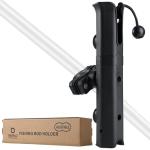 VEXPLO Adjustable Pole Mount Bike Fishing Rod Holder for Bicycle, Boat, Chairs, Cart, Scooter, Motorcycle, ATV & Beach Car, Fishing Pole Holder for Bike Rack with Mount Clamp (1.6" Inner Diameter)