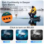Fish Finder Camera Real Time Underwater Fishing Camera 65ft Cable for Rod,4.3" HD LCD Monitor&IR LED Night Vision Wide Angle Lens Line Camera for Kayak Lake Boat Ice Fishing Portable Fish Finder