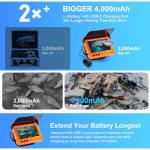 Fish Finder Camera Real Time Underwater Fishing Camera 65ft Cable for Rod,4.3" HD LCD Monitor&IR LED Night Vision Wide Angle Lens Line Camera for Kayak Lake Boat Ice Fishing Portable Fish Finder