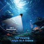 Fish Finder Camera Real Time Underwater Fishing Camera 65ft Cable for Rod,4.3" HD LCD Monitor&IR LED Night Vision Wide Angle Lens Line Camera for Kayak Lake Boat Ice Fishing Portable Fish Finder