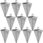 Pyramid Sinkers Fishing Weights Sinkers for Saltwater Fishing Weights Assortment Kits Fishing Gear Tackle 1oz 2oz 3oz 4oz (3oz - 10pcs)