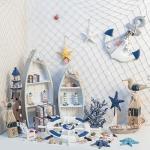 2 PCS Fish Net Decorations, 80 x 40 Inch, Ocean Themed Party Decor Beach, Nautical Wall Hanging Fishing Net for Coastal Bedroom, Bathroom, or Under The Sea Party Decorations