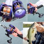 Sougayilang Conventional Fishing Reel,Smooth Powerful Inshore Surf Trolling Reel, Baitcasting Reel for Catfish, Musky, Bass, Pike