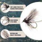 Maxcatch Fly Fishing Flies Assortment Kit, 72 pcs, Including Dry, Wet, Nymphs, Streamers Flies, with Waterproof Fly Box, for Fishing Trout, Bass, Salmon