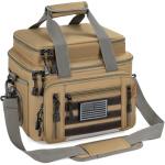 FREEAMG Fishing Tackle Bags - Padded Shoulder Strap Fishing Bags -Saltwater & Freshwater Fishing Bag - Gear Storage for Tackle Box (Kahki) (Bag Only)