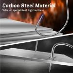 FishTrip EWG Hooks for Bass Fishing-50pcs Offset Worm Hook Texas Rig Hooks for Freshwater Saltwater Size 1