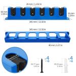 DZrudun Vertical Fishing Rod/Pole Holders for Garage,Fishing Rod Holder, Premium EVA &Shock-Resistant PP Base, Wall Mounted Fishing Rod/Pole Rack,Holds Up to 6 Rods, Fits Most Rods of Diameter 3-19mm