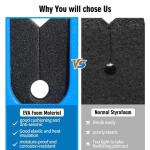 DZrudun Vertical Fishing Rod/Pole Holders for Garage,Fishing Rod Holder, Premium EVA &Shock-Resistant PP Base, Wall Mounted Fishing Rod/Pole Rack,Holds Up to 6 Rods, Fits Most Rods of Diameter 3-19mm