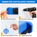 DZrudun Vertical Fishing Rod/Pole Holders for Garage,Fishing Rod Holder, Premium EVA &Shock-Resistant PP Base, Wall Mounted Fishing Rod/Pole Rack,Holds Up to 6 Rods, Fits Most Rods of Diameter 3-19mm