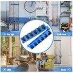 DZrudun Vertical Fishing Rod/Pole Holders for Garage,Fishing Rod Holder, Premium EVA &Shock-Resistant PP Base, Wall Mounted Fishing Rod/Pole Rack,Holds Up to 6 Rods, Fits Most Rods of Diameter 3-19mm