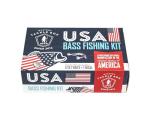 Mystery Tackle Box USA Bass Fishing Kit – 5-7 Baits for Largemouth & Smallmouth Bass – Includes Exclusive USA Decal