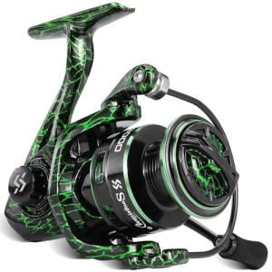 Sougayilang Fishing Reel, Ultralight Spinning Reels with Graphite Frame 5.2:1 High Speed for Saltwater or Freshwater Fishing-B