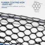 QualyQualy Foldable Fishing Net, Landing Fishing Pier Nets, Drop Net for Pulling Up Fish with Rope, Portable Bridge Fishing Net for Minnows, Crawfish, Shrimp, Top Dia. 31.5"