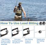 150pcs Fishing Weights Sinkers, Round Split Shot Fishing Weights Sinkers, Removable Fishing Sinkers(5 Sizes) Egg Lead Assortment for Freshwater Saltwater